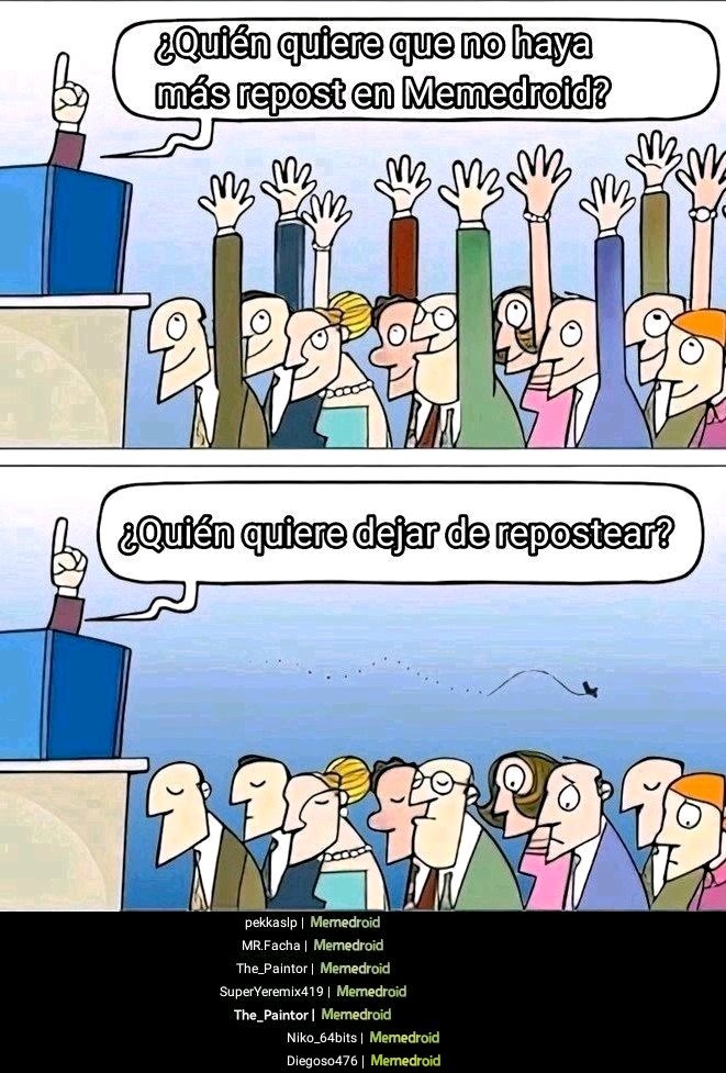 Sigan la cadena Del Repost :memedroid: