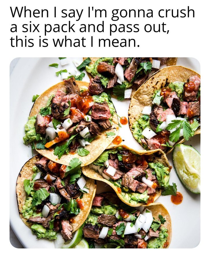 a six pack today - meme