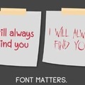 I love you in horror font