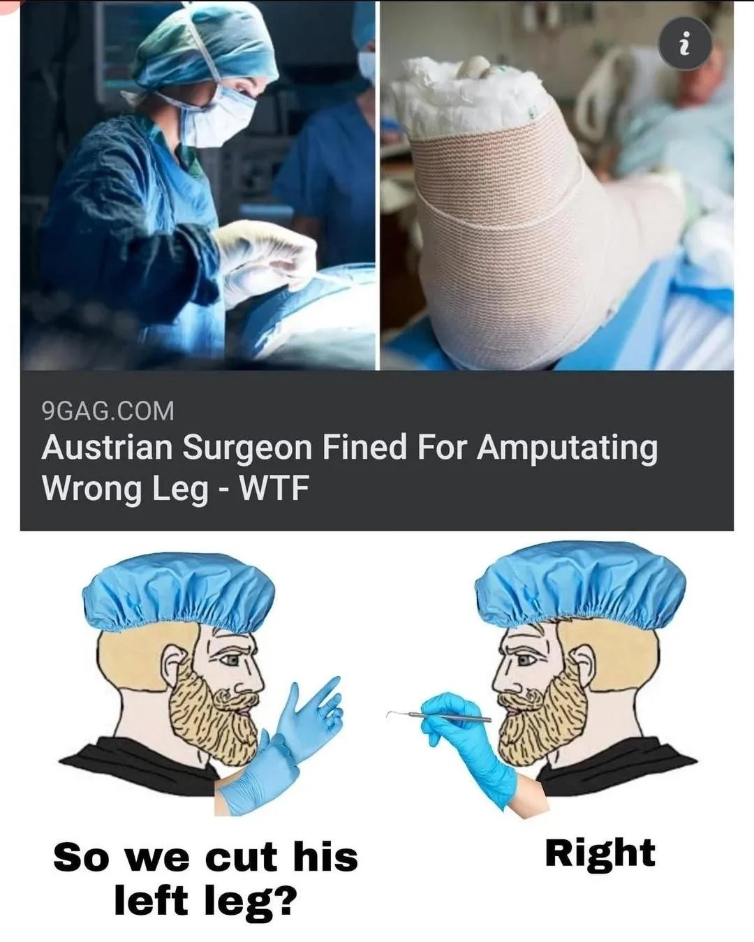That's some quality healthcare - meme