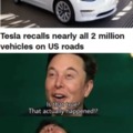 Tesla recall meme