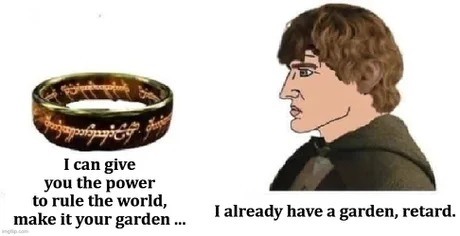 Samwise is the man - meme