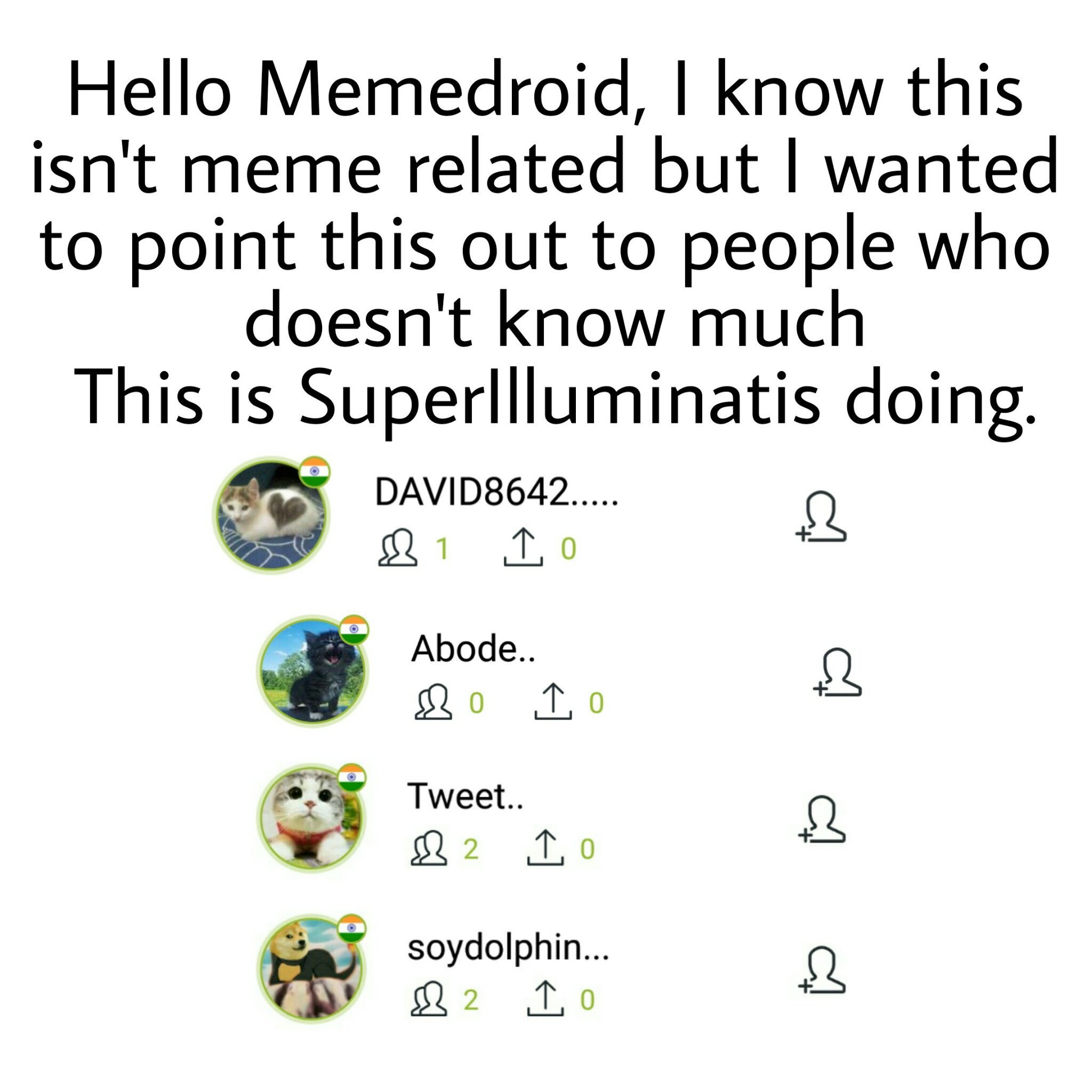 Upvote if you agree if SuperIlluminati should be exterminated - meme