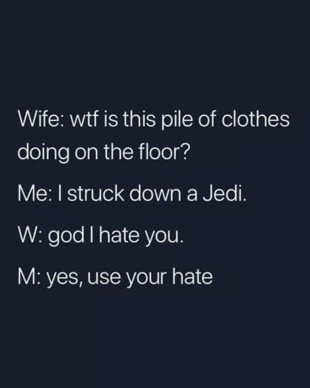 I am one with the force - meme
