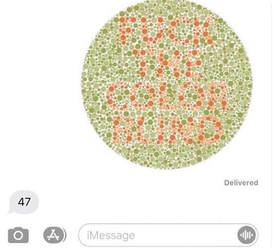shoutout to all colourblind people - meme