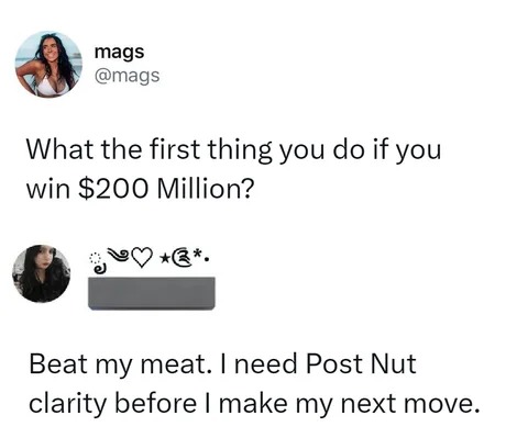 Post Nut clarity meme