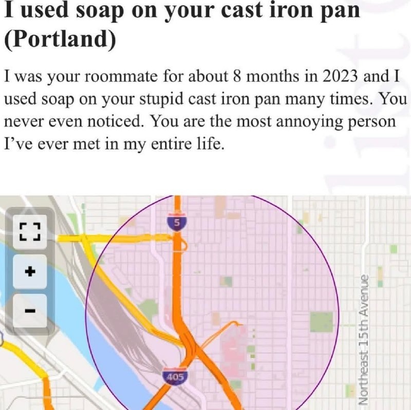 Used soap on your cast iron and I’d do it again - meme