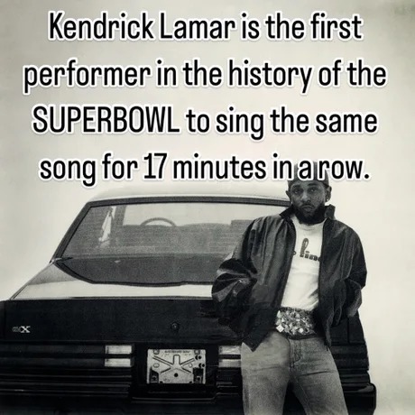 Kendrick Lamar Super Bowl halftime show 2025 meme