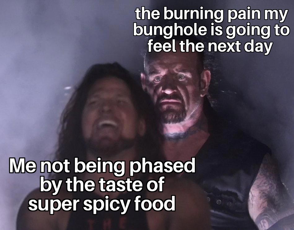 The burning ring of fire  - meme