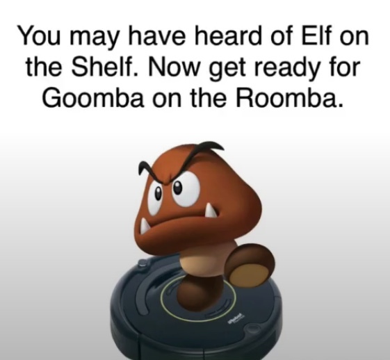goomba on the roomba - meme