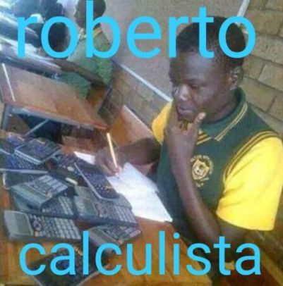 Roberto calculista - meme