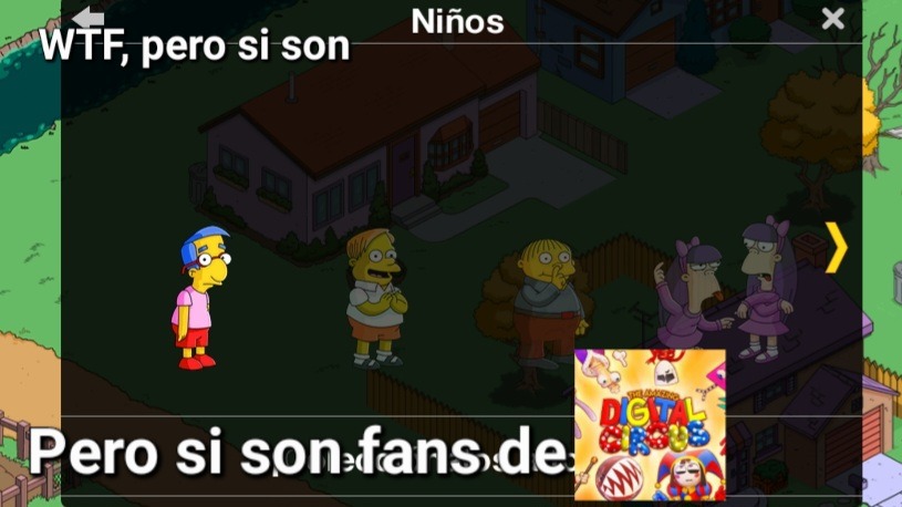Screenshit del videojuego: 'Los Simpsons Springfield' - meme