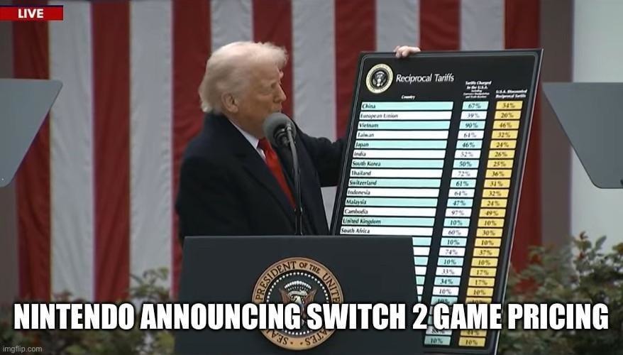 Nintendo announces prices like it’s a Marvel villain reveal - meme