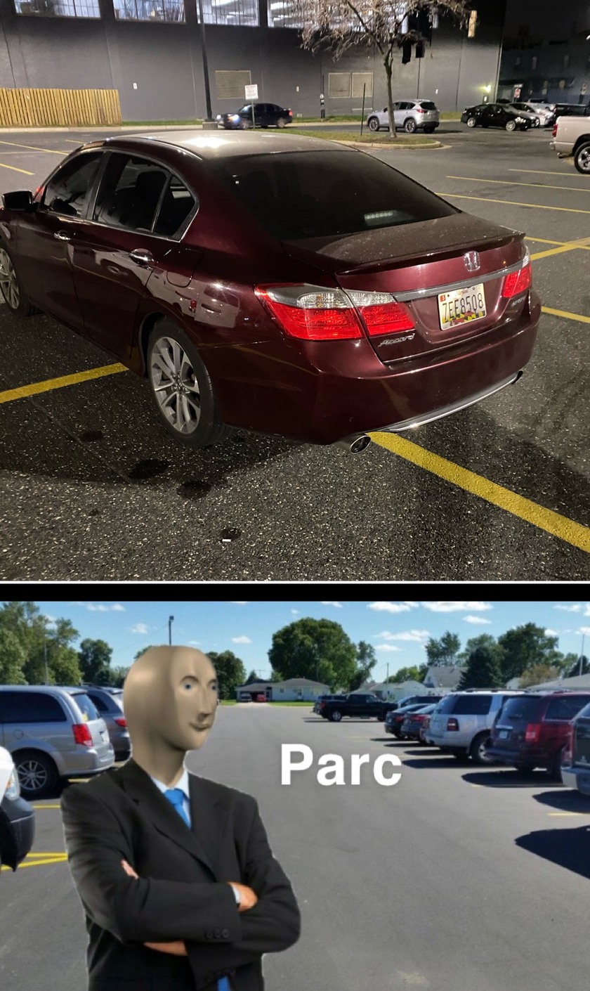 he did a park - meme