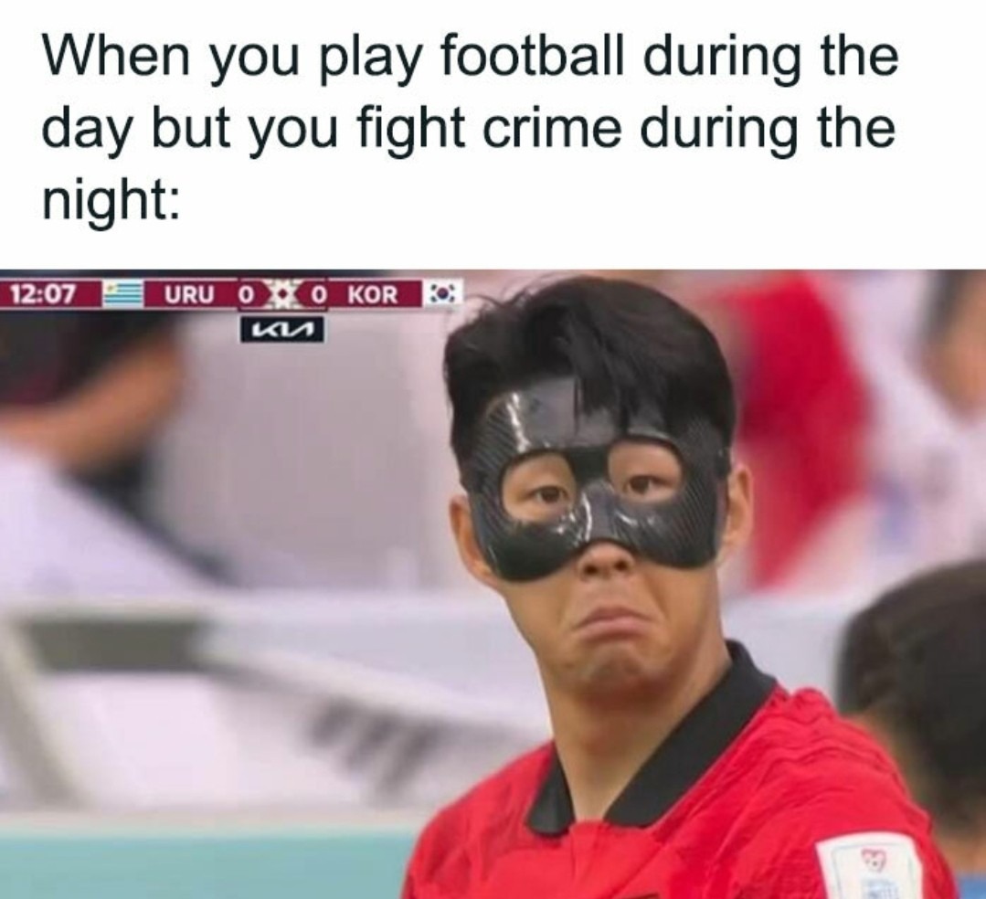 Just out here fighting soccer crime - meme