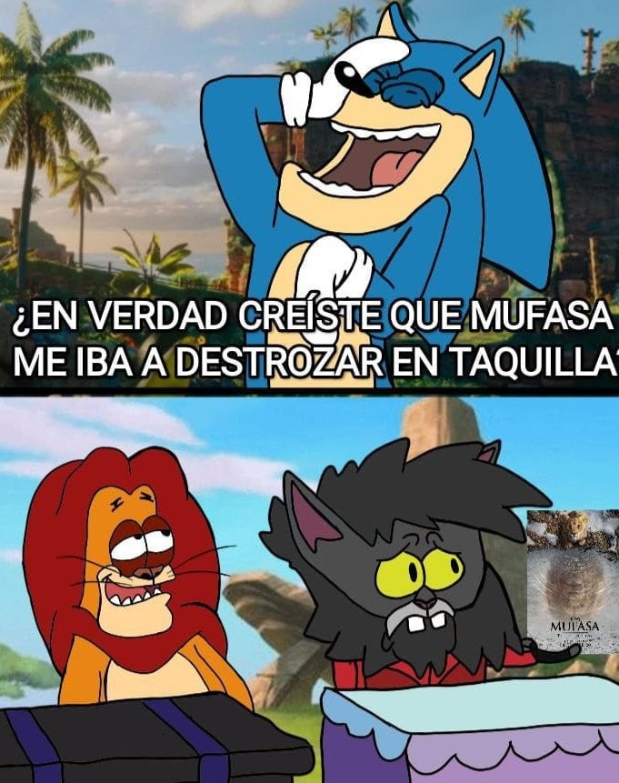 Mufasa la pelicula se quedó en el intento - meme