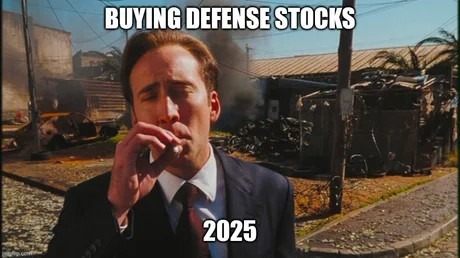 Defense stocks 2025: To the moon - meme