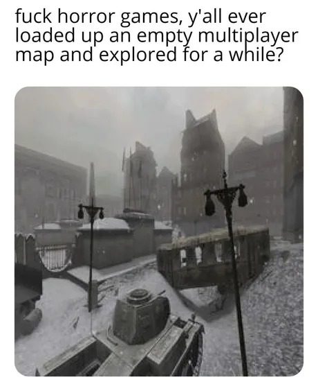 Empty multiplayer map - meme
