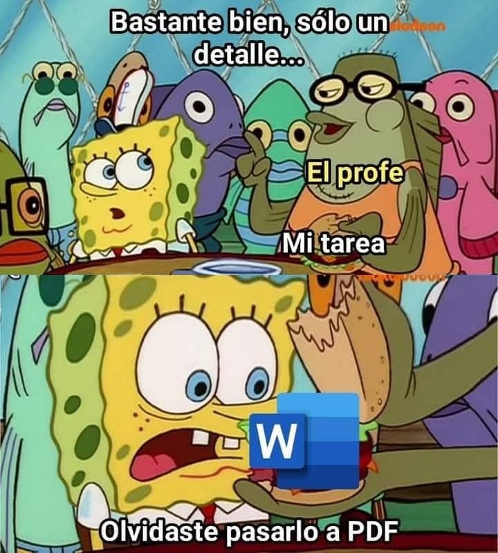 When te olvidás... - meme