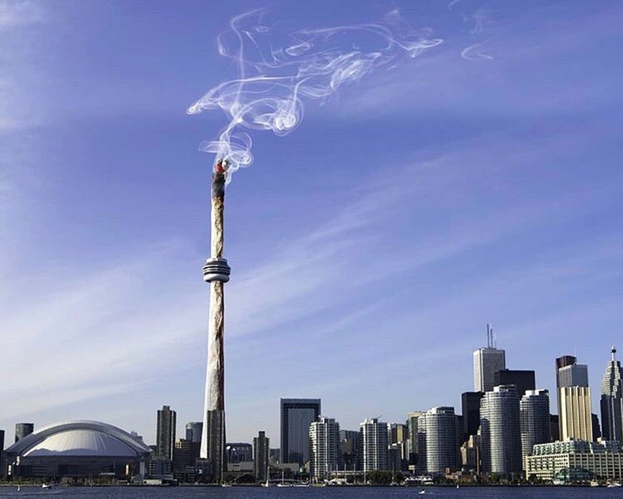 CN tower post legalization. - meme