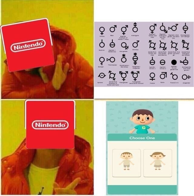 Un capo el Nintendo, él entiende que solo hay dos géneros - meme