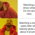watching a show