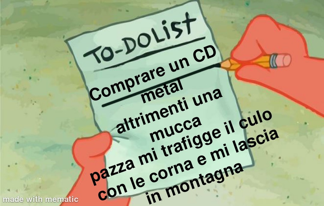 La mucca pazza mi trafigge se non prendo CD :) - meme