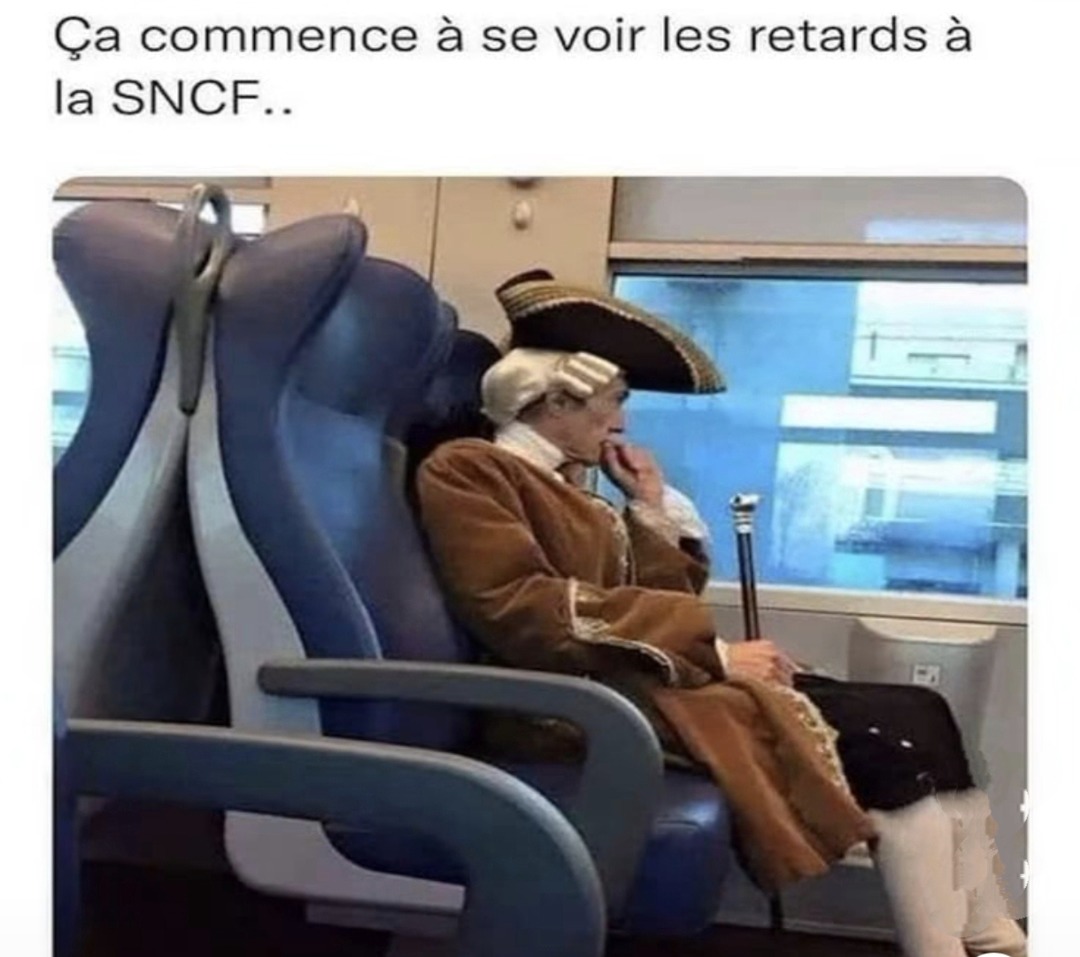 SNCF : même leurs affiches prennent du retard maintenant - meme
