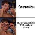 Kangar (O)o meat is (C)heaper