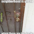 Ghetto neighborhood 
