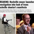 Nasville mayor launches investigation into leak of trans Nashville shooter's manifesto