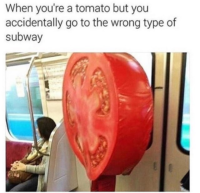 Subway that doesn't cut you - meme
