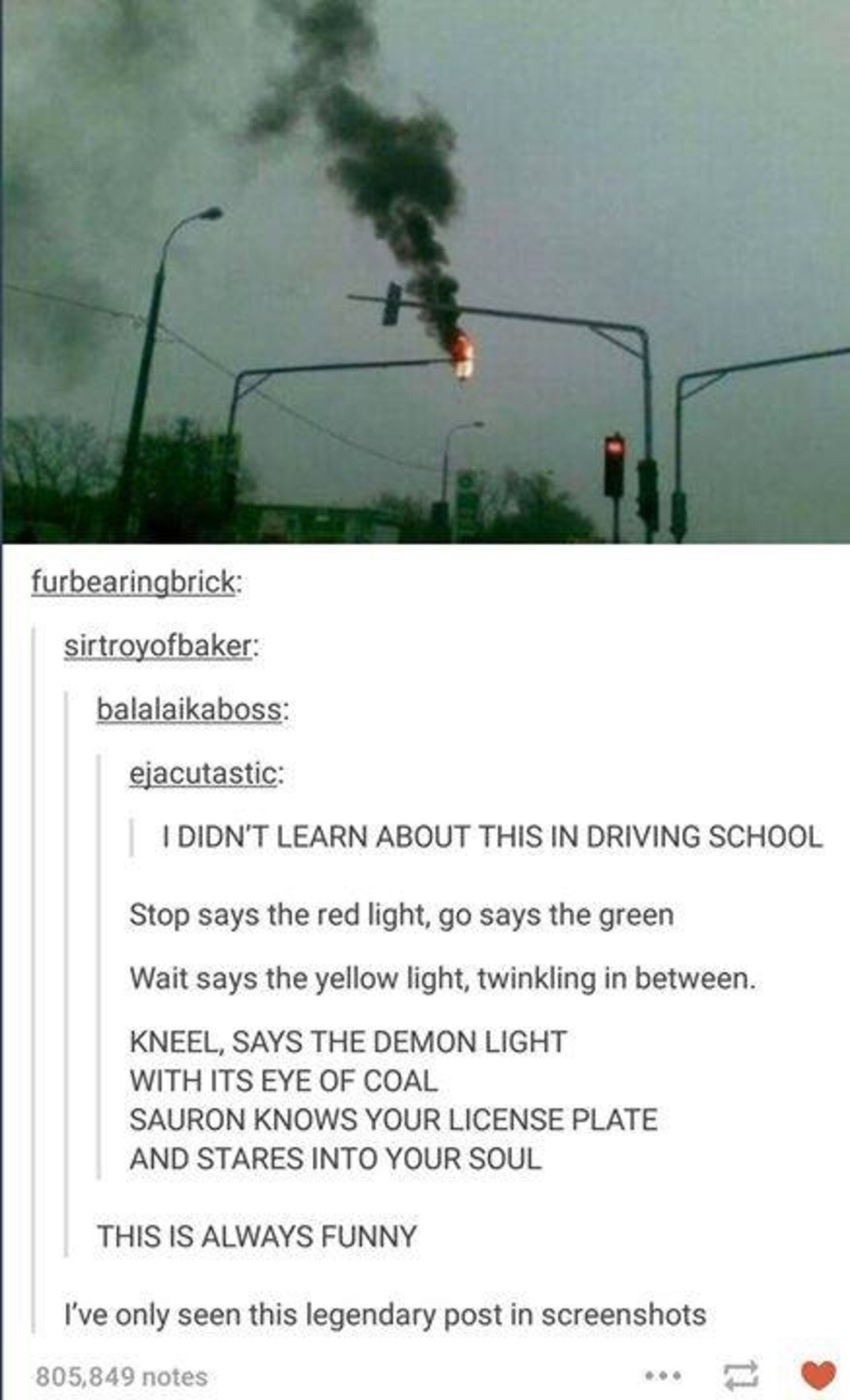 the demon light - meme
