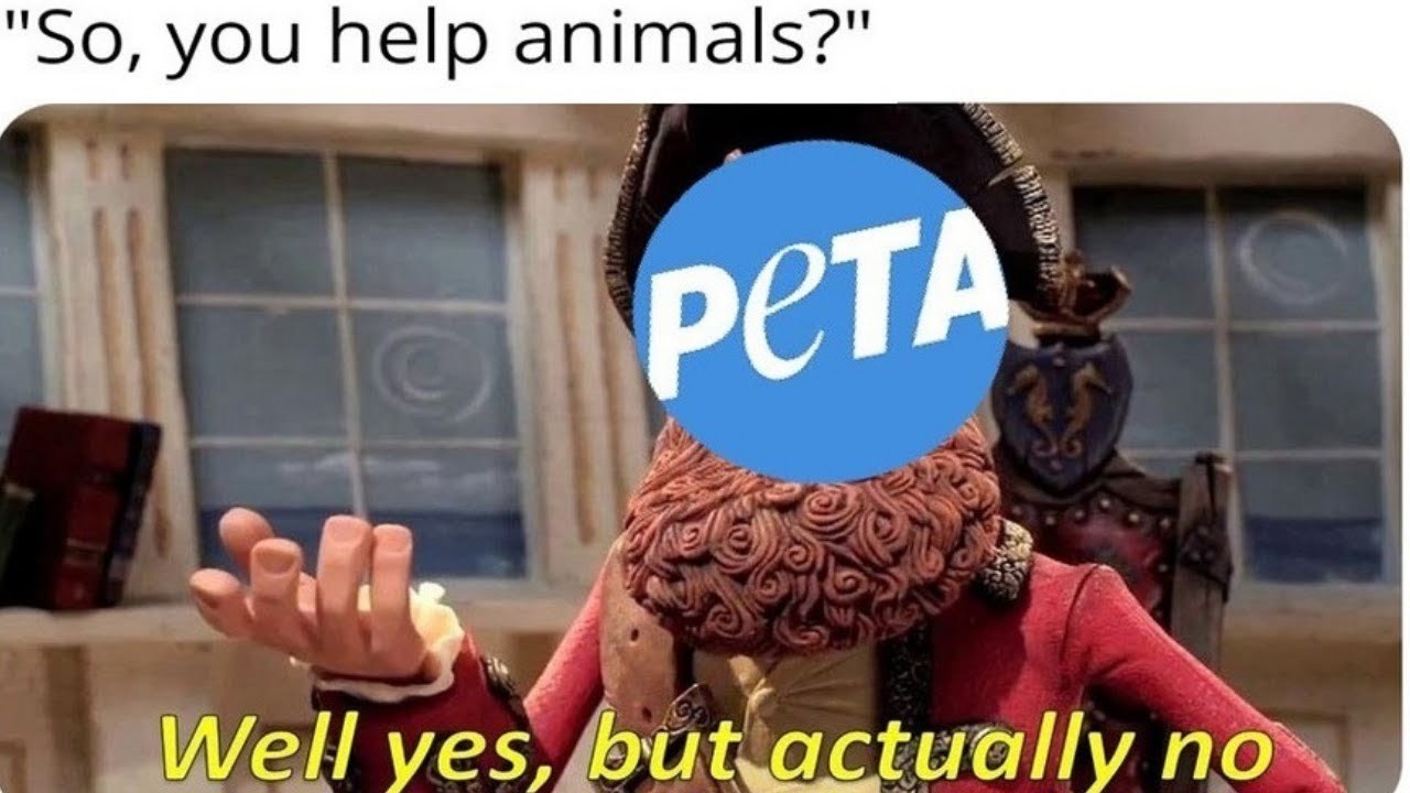 PETA in a nutshell - meme