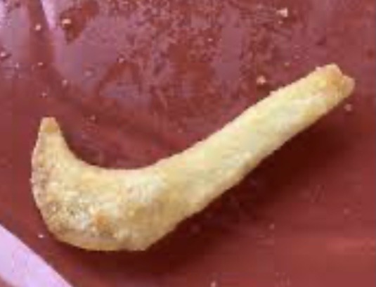 french fry looks like the nike symbol - meme
