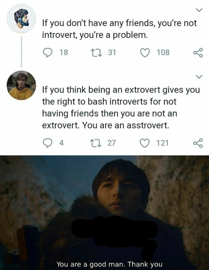 Asstrovert - meme