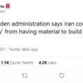 Glad that TERRORIST Trump is gone. Anyway we should have war with Iran