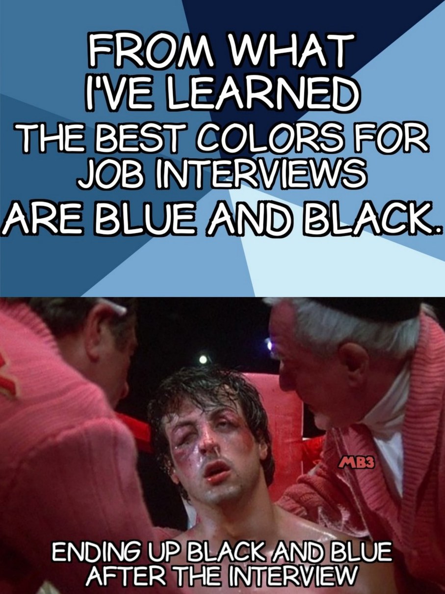 Black and Blue Interview - meme