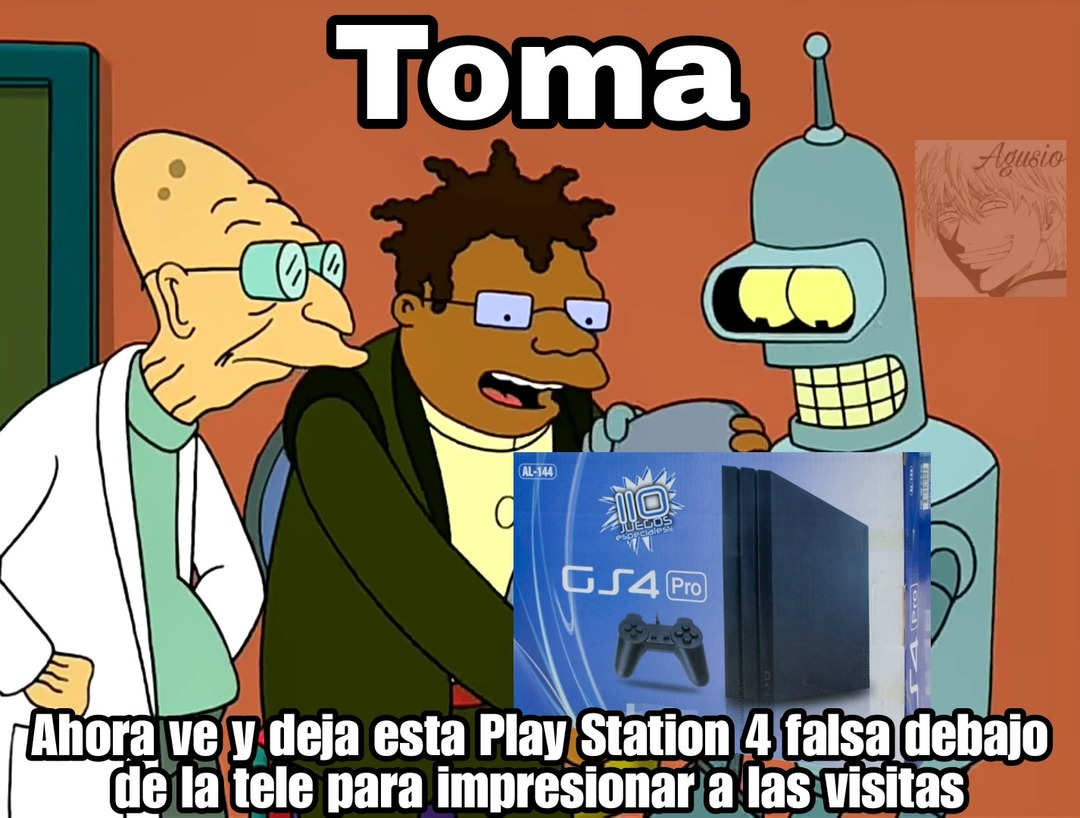 La Game Station 4 pro - meme