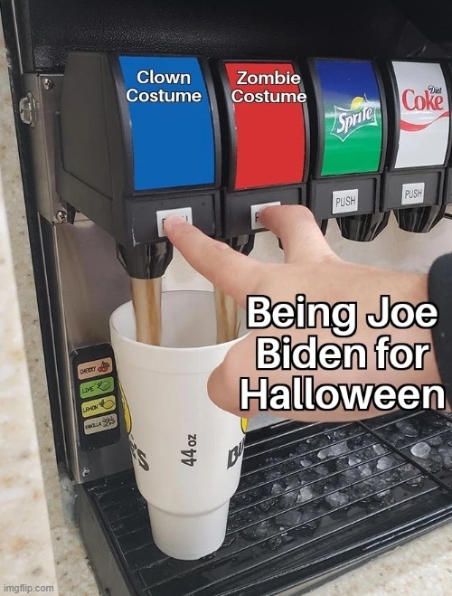 Being Joe Biden for Halloween 2023 - meme