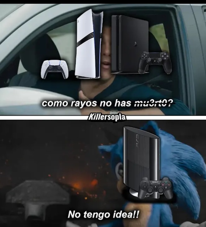 Sony ya deja morir al ps3 - meme