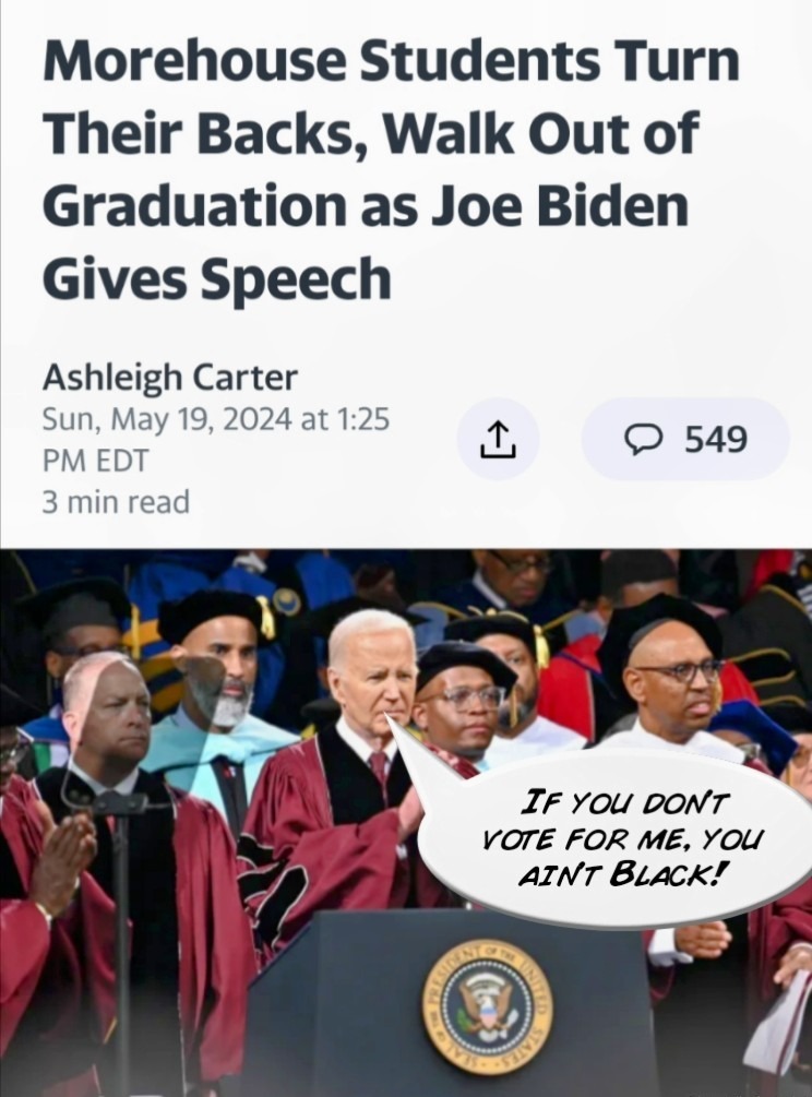 Biden Morehouse Commencement - meme