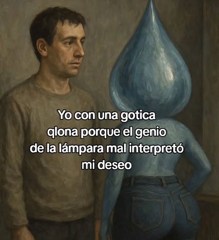 cuando el genio de la lámpara se pasa de listo - meme