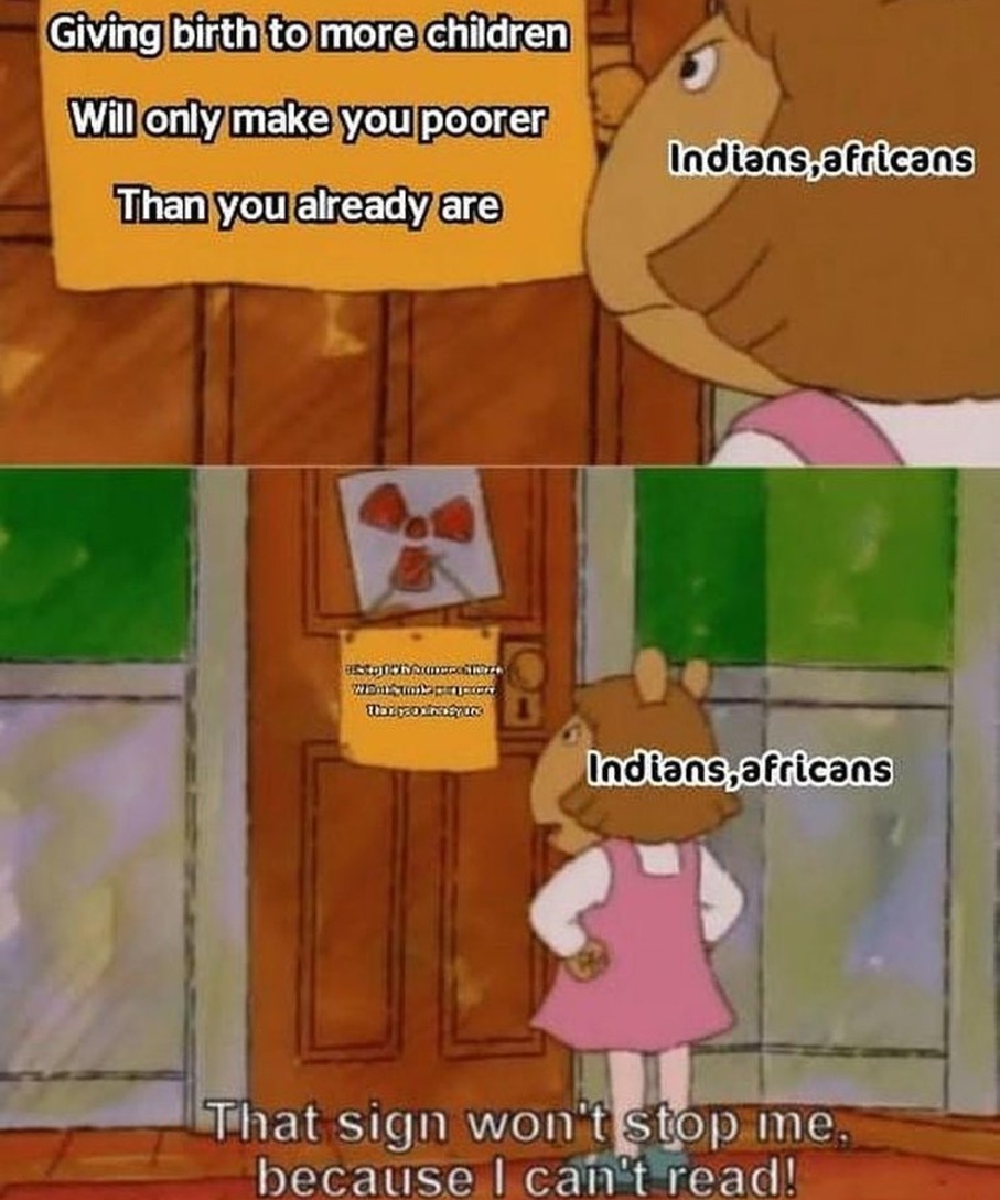 Please we do not need any more Indians or Africans - meme