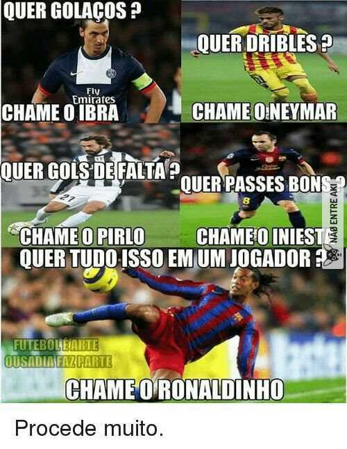 Ronaldinho>>>>>>>> all - meme