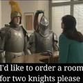 A room for 2 knights