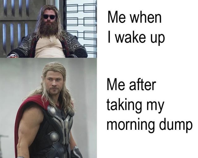 Morning dump meme