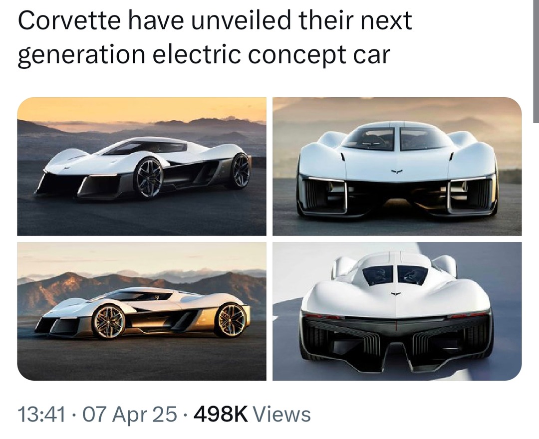 Corvette just went full electric anime spaceship mode - meme