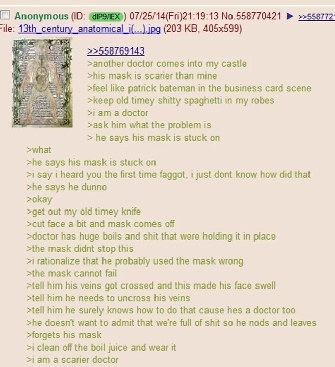 That time when 4chan was full of plague doctors #the14centurywastheshit - meme