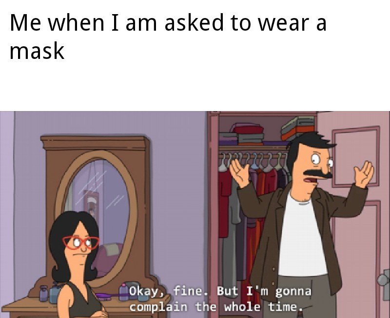 Wearing the masks - meme